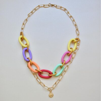 Collar Ámbar Doble