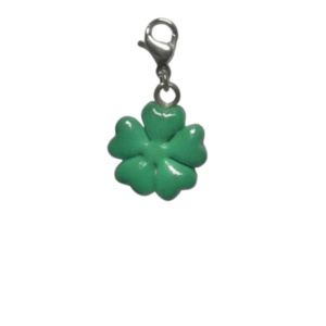 Charms trebol plateado
